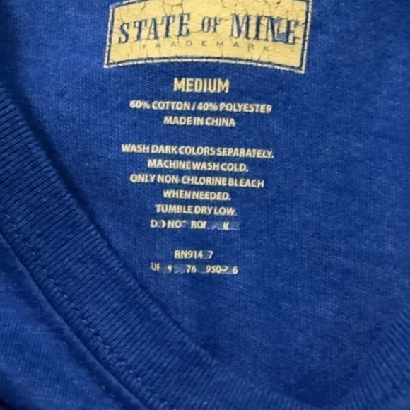 State of Mine Tennessee Men’s Medium Short Sleeve Tee - Picture 3 of 6